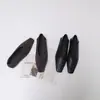 6612-1 Novos Sapatilhas Quadradas Tecidas para Mulheres, Sapatos de Avó com Solado Plano Estilo Retrô, Scarpins Versáteis de Couro Macio Confortáveis