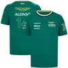 2026 Nuevo Traje de Montar para Motocicleta de Carreras F1 Transpirable de Secado Rápido Cuello Redondo Manga Corta Camisa de Trabajo Off-Road