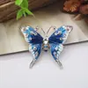 Moda 2020 Novo Estilo Artista Diamante Pingando Óleo Borboleta Broche Alfinete Decoração de Roupa Fivela de Toalha de Seda Corsage