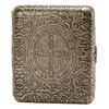 Caja de Cigarrillos de Metal con Tapa abatible, Flor Condensada de Bronce Tallada, Paquete de 20 Unidades, de Doble Cara, abatible, el más vendido del fabricante, compatible con envío directo