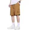 Shorts casuales de estilo americano de calle, elásticos en la cintura, de alta resistencia, para hombre, de verano, de seda de hielo, finos, de secado rápido, deportivos, de alta calidad