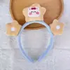 Linda Nueva Diadema de Dibujos Animados para Mujer, Diadema de Felpa para Lavarse la Cara y Aplicarse Mascarilla Facial, Accesorio para el Cabello Antideslizante