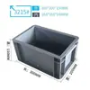 Caja de Plástico para Repuestos de Automóvil Estándar UE, Caja de Logística, Cesta Engrosada con Tapa, Caja de Almacenamiento de Herramientas, Engrosada