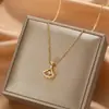 Collar de falda inteligente para mujer, joyería de alta calidad con corazón palpitante, same de celebridad de internet TikTok, grupo abanico columpio cadena para clavícula