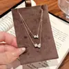 Colar em Camadas Coreano e Japonês Nicho Zircônia Gota Corrente Clavícula Joia Simples da Moda para Mulheres Leve Luxo Colar de Alta Qualidade