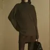 En Producción: [Estilo de Celebridad] Suéter de Punto Suave de Mohair con Cuello en V Xiangxiangzi, Estilo Relajado