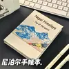 Kit de Materiales para Cuaderno Hecho a Mano Nepalí con Flores de Planta Lokata Roja Prensadas y Cuaderno Pintado a Mano
