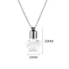Venta al por mayor del fabricante Mini collar de botella de vidrio para desear Colgante de botella de deriva de alambre retorcido que se puede abrir Colgante de botella de cabello fetal