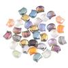 Nuevo Colgante de Vidrio con Agujero Transversal Chapado Cabeza de Gato 8x10mm Accesorios para Pulsera Collar Joyería en Stock Venta al Por Mayor