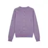 Novedades para otoño e invierno 2026: Cárdigan de punto 30% cachemir 70% lana, suéter de cuello redondo de lujo ligero de alta gama para mujer