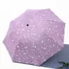 Sombrilla Soleada Envío Gratis Goma Negra Parasol Exterior Protección Solar Protección UV Sombrilla Soleada Paraguas Plegable Personalizado