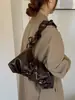 Bolso de axila de nicho nuevo de otoño transfronterizo con lazo plisado, Bolso de hombro único de bola de masa moderno y de moda