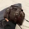 Bolso de Mano para Mujer Estilo Coreano Bolso Tote con Textura de Alta Calidad Bolso de Hombro con Diseño de Nicho Bolso Cuadrado Pequeño Casual de Moda Venta al por Mayor