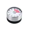 Temporizador de cozinha transfronteiriço temporizador de aço inoxidável com atração magnética lembrete de tempo para estudantes temporizador mecânico doméstico