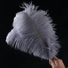 Directo de fábrica 35-40 cm pluma de avestruz actuación en escenario color pluma grande diy decoración de boda flor avestruz