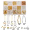 Pulseira Colar Feito à Mão Kit Básico de Acessórios Caixa de Materiais Bandeja de Flor Fecho Corrente Extensora Agulha em L Agulha T