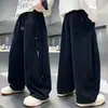 Pantalones rectos de pierna ancha para niños 2026 primavera y otoño nuevos moda infantil pantalones de chándal sueltos casuales para niños mayores pantalones casuales de moda