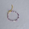 Colgante romántico de cristal morado con nicho francés, con cuentas de taro morado, apiladas, moderno y desmontable, collar combinable para mujer.