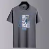 Camiseta de Manga Corta para Hombre, Verano 2026, Algodón Puro de Media Manga para Hombre, Holgada Casual, Top de Marca de Moda, Camiseta, Camiseta Básica