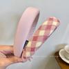Diadema rosa estilo coreano para la cabeza, diadema para mujer, pasador para el pelo, tocado de moda de alta calidad nuevo para mujer 2024