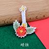 Direto da Fábrica Natal Desenho Animado Rosa Fino Vela Palhaço Veado Estampado Acessórios Infantis Natal Artesanal DIY Acessórios de Cabelo