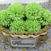 Cabeça de Crisântemo Artificial para Decoração de Casa, Crisântemo de Tênis de Mesa, Flores Artificiais para Decoração de Salão de Casamento, Adereços de Fotografia, Flores Artificiais