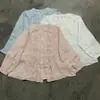 Camisa de Algodão com Renda Patchwork Estilo Japonês Mori para Mulheres, Novo Modelo de Primavera, Corte Solto, Versátil, Doce, Jovem, Blusa Fresca