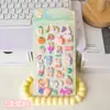 Pegatinas de Durazno Creativas de Dibujos Animados que Brillan en la Oscuridad para Aliviar el Estrés para Cuadernos Infantiles, Lindas Pegatinas de Papelería 3D para Estudiantes de Primaria, Venta al por Mayor
