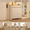 Zapatero para entrada de casa, interior, nuevo modelo 2026, diseño popular, mueble de almacenamiento de madera maciza de alta gama, montado en la pared, para el área de entrada