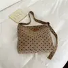 Bolso bandolera artístico de lunares de gran capacidad, bolso de hombro casual para el día a día de chicas, bolso de mano elegante y sofisticado