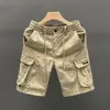 Shorts de Trabajo para Hombre Verano 2026 Deportivos Casuales Multibolsillos Corte Holgado de Longitud Media Marca de Moda Resistentes a la Suciedad y al Desgaste