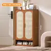 Sapateira Arqueada Estilo Vintage para Sala de Estar, Hall de Entrada de Casa, Sapateira Multicamadas, Armário de Armazenamento para Dormitório