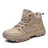 Outono Novos Tênis Grossos Moda Cor Sólida Botas Off-Road Ao Ar Livre Homens Sapatos Casuais Botas De Cano Baixo