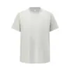 Camiseta Masculina Pesada 270g Gola Redonda Manga Curta Cor Sólida Simples Seda de Gelo Secagem Rápida Respirável Logo Bordado Personalizado Roupa de Trabalho