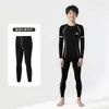Ropa de Compresión para Entrenamiento Infantil Otoño e Invierno Secado Rápido Conjunto para Niños Corte Ajustado Fitness Baloncesto Conjunto Deportivo para Correr Niños