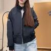 Chaqueta de Béisbol Corta Holgada Estilo Retro Americano Coreano para Mujer 2025 Nuevo Otoño Estudiante Chaqueta Petite