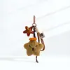 Pendente Estrela de Pelúcia Fofo Decorativo Boneco Desenho Animado Acessório para Bolsa Chaveiro Presente Capivara