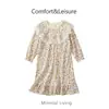 Camisola Feminina, Algodão, Respirável e Absorvente de Suor, Pijama Familiar Infantil, Saco de Dormir para Bebê, Pijama de Manga Longa para Casa para Menina