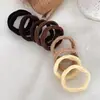20 Anillos para el Cabello Enlatados Nueva Banda Elástica Anillos para Toalla para Mujer Cuerda para el Cabello Gruesa de Alta Elasticidad Simple Cuerda con Cubierta de Cuero