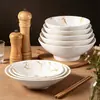 Tigela de Macarrão de Melamina Comercial Imitação de Porcelana Tigela de Sopa Tigela Cônica Japonesa Tigela Rasa Tigela de Salada Tigela de Ramen de Carne Tigela Rosa Tigela de Macarrão Misto