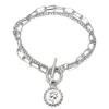 Pulseira Twist Box Chain Osso de Cobra Multicamadas Criativa Fashion Conjunto de 6 Peças Pulseira Dourada Empilhada Retrô Atacado Transfronteiriço