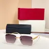 Lujosas Gafas de Sol de Diseño para Hombre y Mujer, Sin Montura Protección UV400, Star Wear Ct0545S
