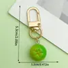 Llavero de corazón de hongo rojo y corazón de rosa transfronterizo para bolso de mujer colgante mejor amiga pequeño regalo
