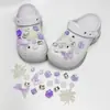 Nuevos dijes para zapatos estilo Bosque de Primavera y Verano con Flores de Cerezo y Melocotonero para Zuecos de Delfín Pequeño, Zapatillas Rosas para Niña Accesorios DIY