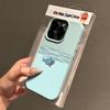 Lindo Tiburón Apple 16 Dibujos Animados iPhone14 Funda para Teléfono 13 Silicona 11 Patrón de Cuero 12promax Caída 15