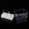 Caja de almacenamiento para cabezales de pulido para decoración de uñas Caja para cabezales de pulido para decoración de uñas Caja para exhibir polvo de limpieza Caja de almacenamiento para decoración de uñas Colección de herramientas