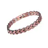 Pulsera Magnética Popular Transfronteriza Europea y Americana, Elegante Aleación de Trébol de Lujo Ligero Incrustada con Diamantes, Pulsera Magnética de Una Fila para Mujer