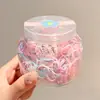 Elásticos coloridos pequenos para meninas, elásticos descartáveis, não danificam o cabelo, elásticos de cabelo, cordões para cabelo de bebê