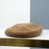 Boina de Lana Tejida Elástica Vintage Hua Qiao Otoño e Invierno para Mujer Informal de Compras Estilo Coreano Moda Sombrero con Forma