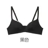 Ropa interior para mujer transfronteriza, brillante, sin costuras, sexy, sin varillas, fina, fresca, soporte suave, sujetador push-up anti-caída